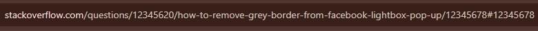 Example of improper url slug