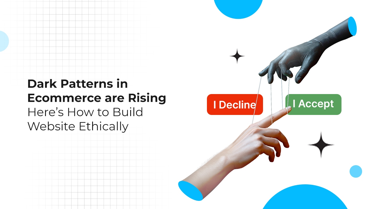 A cover photo of Dark Patterns in ECommerce blog