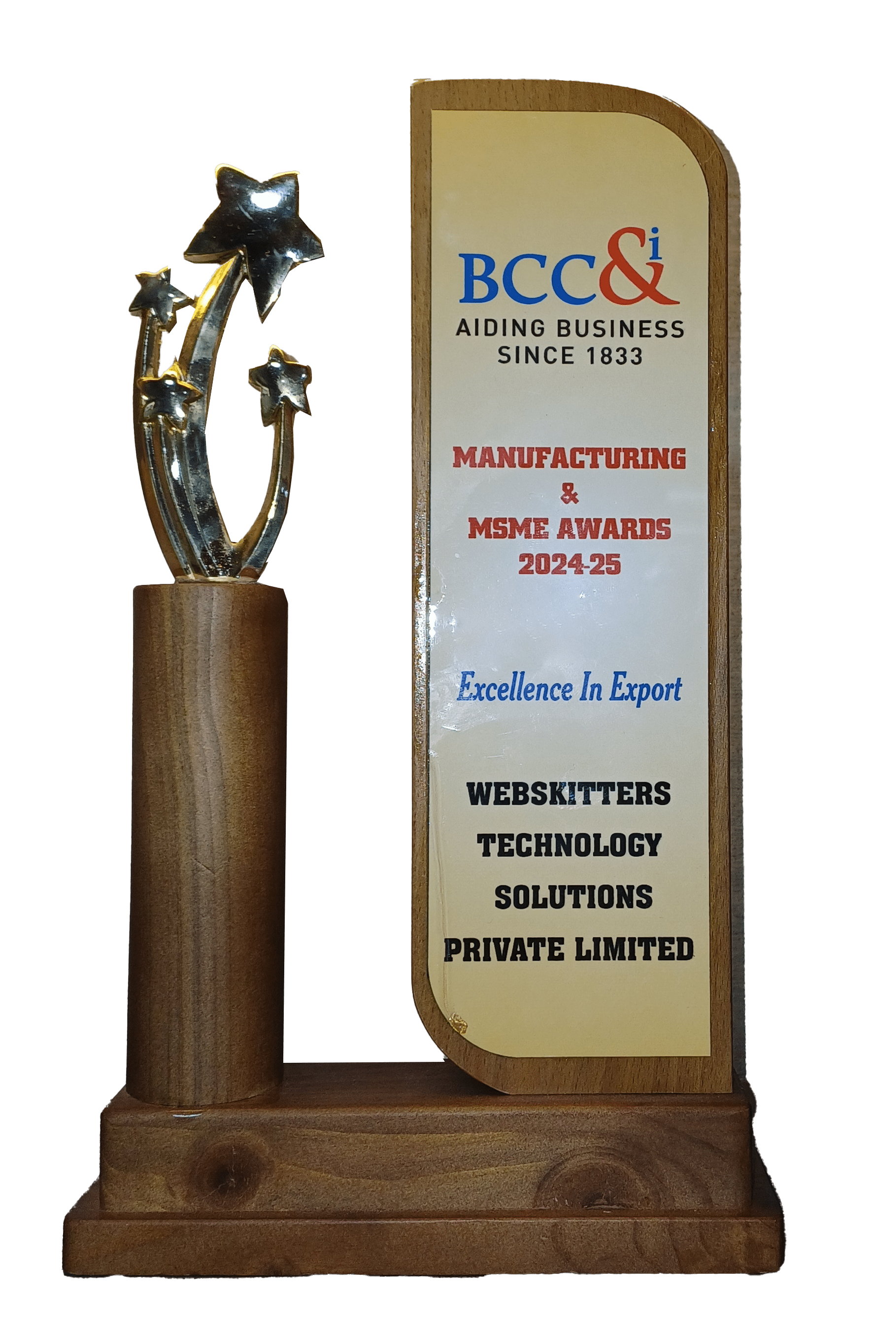 In March 2025, we earned the BCC&i MSME Award 2025 in Excellence in Export