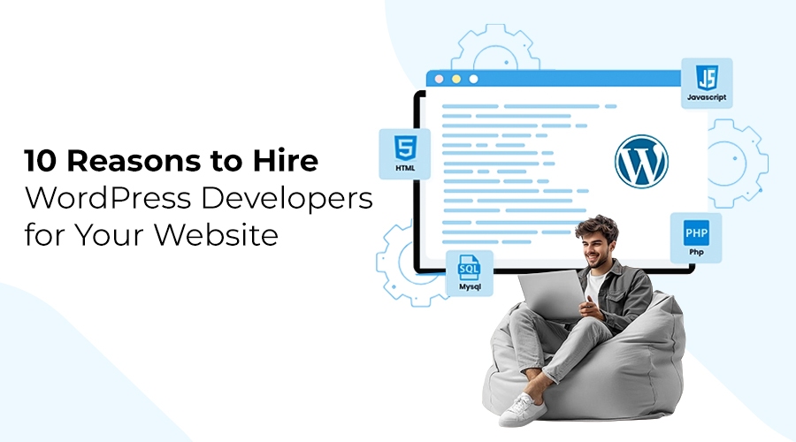 Professional WordPress developer coding a custom website design